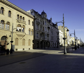 Fototapeta premium ULICA PIOTRKOWSKA W ŁODZI