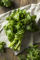 Raw Green Organic Broccoli Rabe