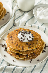 Homemade Chocolate Chip Pancakes