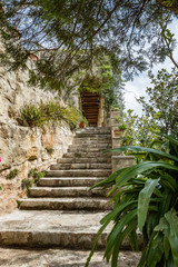 Margarites Monastery on Crete, Greece. Stairway to heaven.