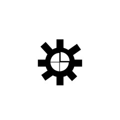 Settings icon isolated on white background