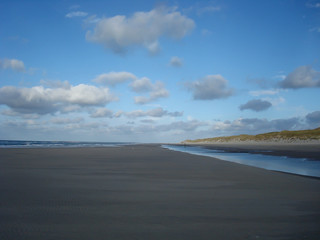 Beach Vlieland late afternoon