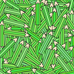 vector green crayons background texture