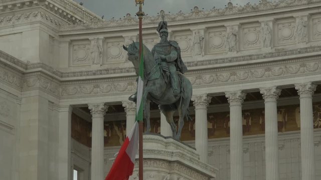 The equestrian statue of Marco Aurelio 