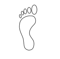 Fototapeta na wymiar footprint. vector illustration