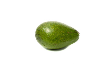 Avocado green fruit exotic isolated in the white
