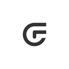 FG or GF letters logo icon