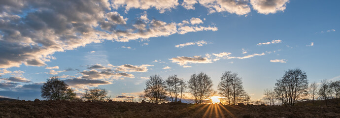 Panorama Sonnenuntergang