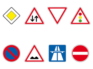 Symetrische Verkehrszeichen