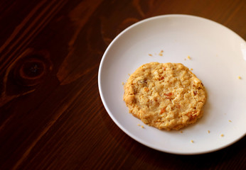 Photo of macro delicious oatmeal cookies