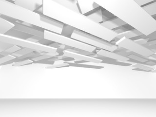 Futuristic White Architecture Design Background