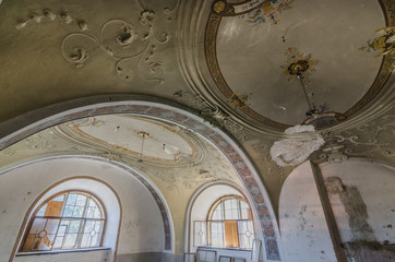 decke in einem schloss detail
