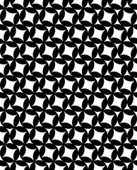 Geometric circle seamless star vector pattern. Abstract texture for textile.