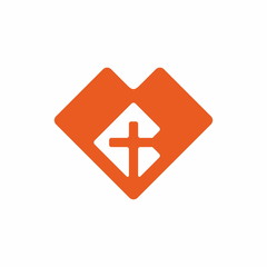 Church logo. Christ in the Heart