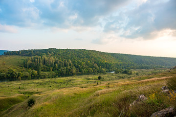 The valley of the Krasivaya Mecha River. Efremovsky district, Tula region, Russia
