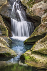 Hocking Hills Splash - Upper Robinson Falls, Boch Hollow Nature Preserve, Ohio