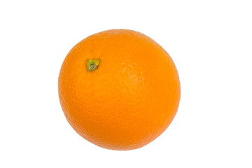 Ripe orange fresh orange, isolated on white background.