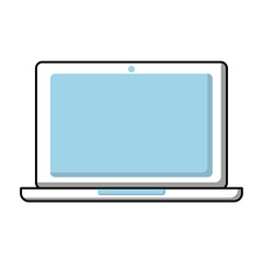 laptop gadget wireless technology image vector illustration