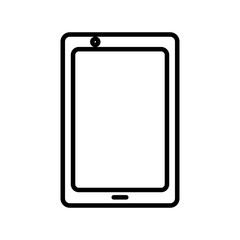 smartphone device technology digital image vector illustration outline