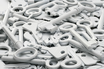 background of many white keys 