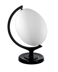 Abstract egg on support on the white isolated background.