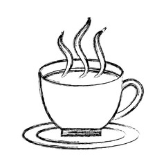 hot coffee cup icon vector illustration design