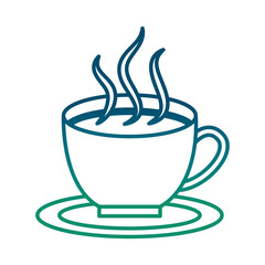 hot coffee cup icon vector illustration design