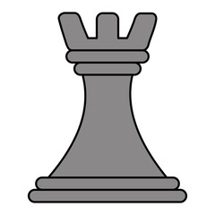 business strategy chess piece plan concept vector illustration