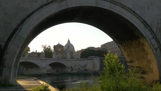 The dome of Saint Peter's Basilica in Rome