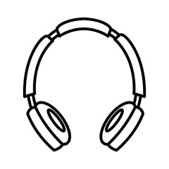 headphone music player isolated icon vector illustration design