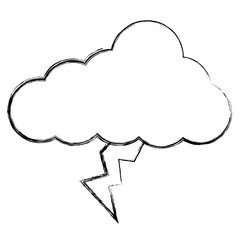 cloud sky with ray weather vector illustration design