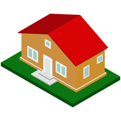 Isometric house. Vector