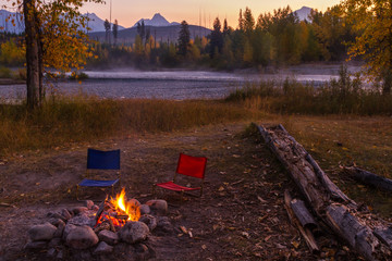 Campfire and Chairs