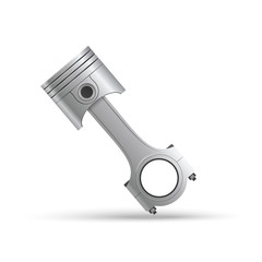 car piston.realistic vector illustration