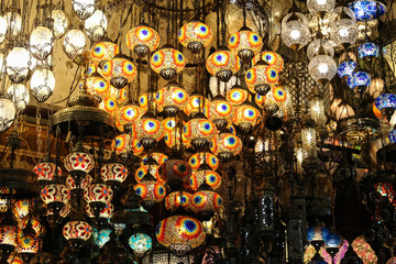 Naklejka premium Colorful Turkish Laterns