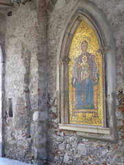 イタリア、シチリアのタオルミーナの風景