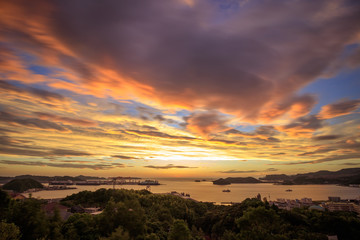 Obraz premium 長崎の夕景