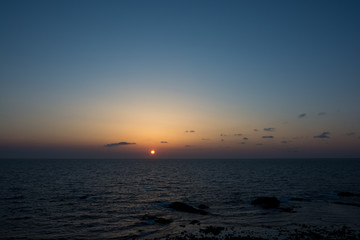 海に沈む太陽