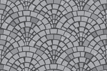 Brick wall texture. Vector seamless background.