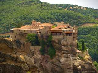 The Monastery of Varlaam, one the monasteries at Meteora site, Greece	