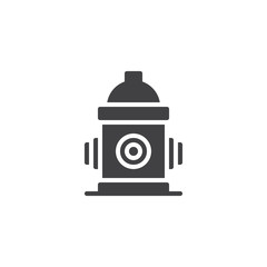 Fire hydrant vector icon. filled flat sign for mobile concept and web design. Water tower simple solid icon. Symbol, logo illustration. Pixel perfect vector graphics