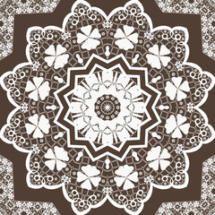 Geometric retro abstract seamless pattern circle