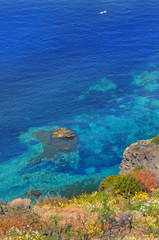 Fototapeta na wymiar イタリア、シチリアのパンテッレリア島の風景