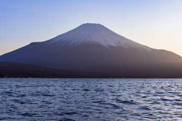 山中湖のサンセット風景