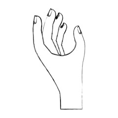 hand taking isolated icon