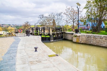 Ecluses de Fonserannes, Béziers, Hérault, Occitanie, France.