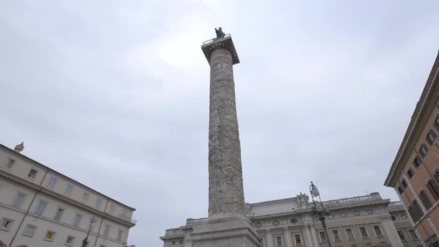 The Column of Marcus Aurelius in Rome
