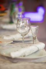 Crystal glasses for holiday