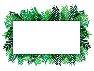 White paper green leaves  vector abstract  nature background design