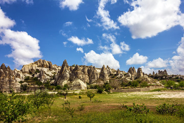 Fototapeta na wymiar landscape in Cappadocia, Turkey